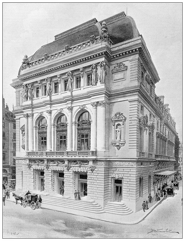 Antique image: Thé?tre national de l'Opéra-Comique, Paris